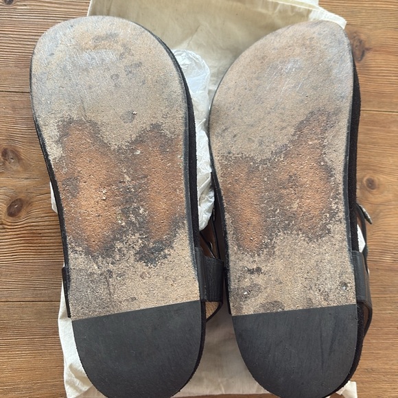 ISABEL MARANT ENAVY LEATHER STUD GLADIATOR SANDALS - Picture 13 of 14